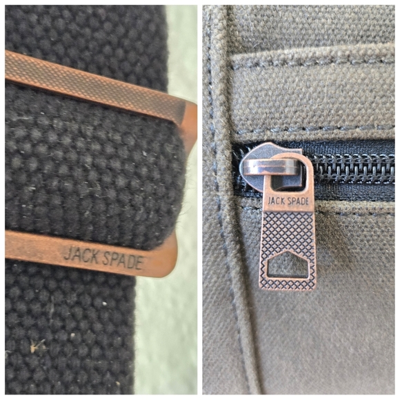 Jack Spade Warren Street NY Canvas Leather Weekend Duffle Bag Large 19"×16"×8.5" - Picture 15 of 16